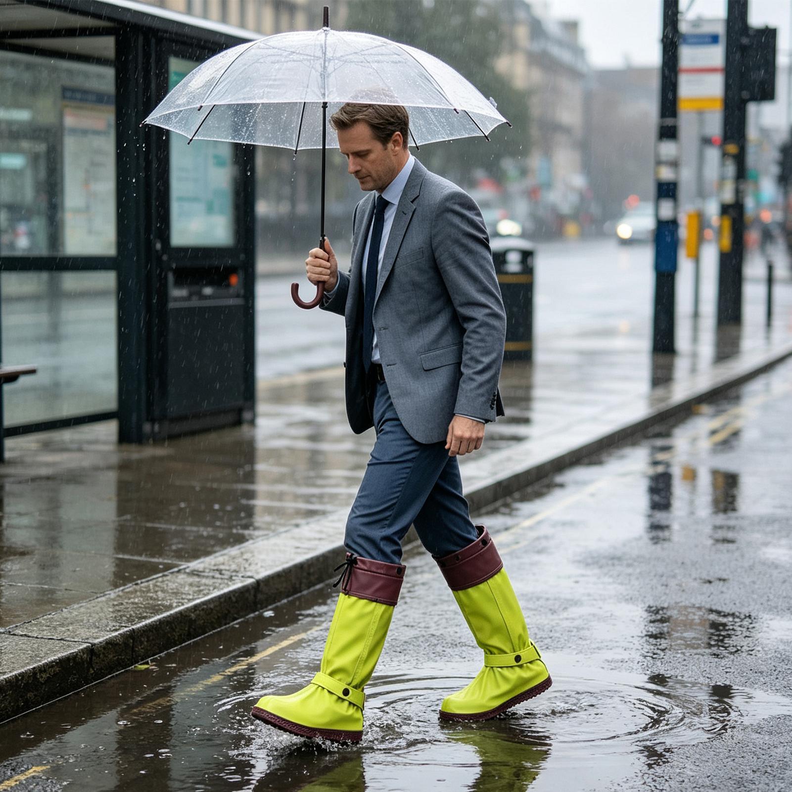 Cycling Shoes For Commute - Водонепроницаемые чехлы для обуви на молнии,