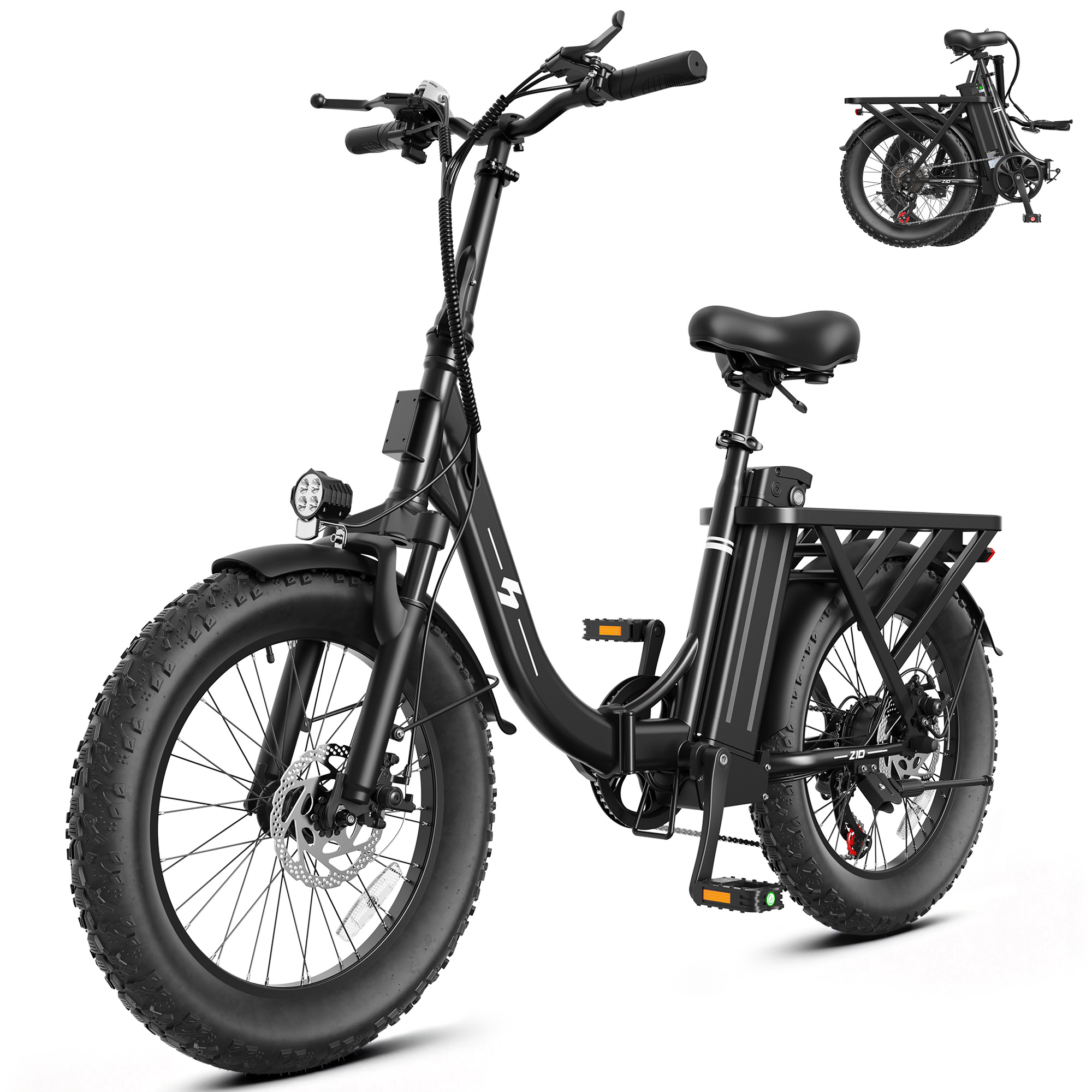 Commuter Biking - Складной электровелосипед Hopepeak Z10 для взрослых,